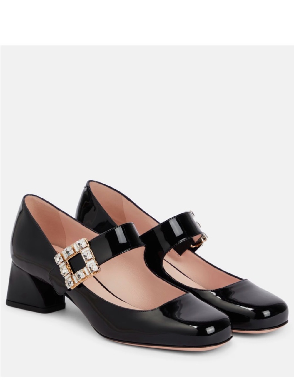ROGER VIVIER Très Vivier patent leather Mary Jane pumps